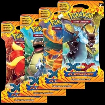 Flashfire Sleeved Booster Pack Art Bundle (Set of 4)